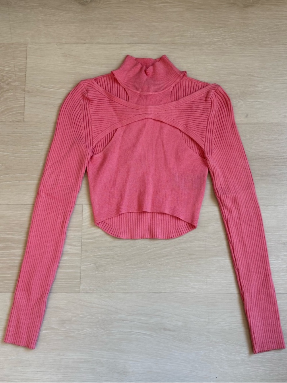 Pink Y2K Space Age Knit Top Sweater sz Small Urban Outfitters NWT
